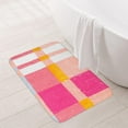thumbnail image 5 of Pink Bathroom Rugs Non Slip, Cute Checkered Bath Mats for Bathroom Floor, Small Bath Mat Soft Fluffy Washable Preppy Rug for Tub Shower Bedroom 17""x27"", Medium, 5 of 6