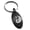 Black, variant on Stainless Steel Bonsai Tree Yin Yang Engraved Small Oval Charm Keychain Keyring