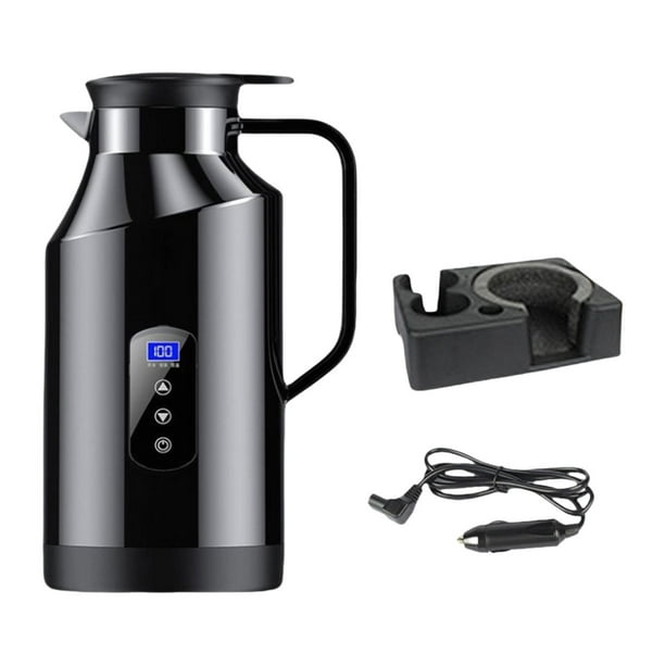 Hervidor De Agua Eléctrico Para Coche De 12 V Y 24 V, Hervidor De Viaje Para Té Y Café De 1500 Ml Con Base 1500ml Con Base