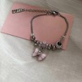 thumbnail image 5 of ibranting Steel Butterfly Beaded Bracelet Anklet with Adjustable Bowknot Chain for Women Girls Kids Special Occasions, 5 of 5