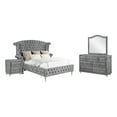 thumbnail image 3 of Deanna Upholstered Tufted Bedroom Set Grey, 3 of 8