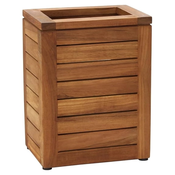 Spa Teak Waste Basket