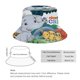 thumbnail image 2 of Canticos Sombrero bucket para adultos, gorra de protección solar, sombrero de pescador plegable para viajes al aire libre, pesca y actividades de verano, 2 of 6