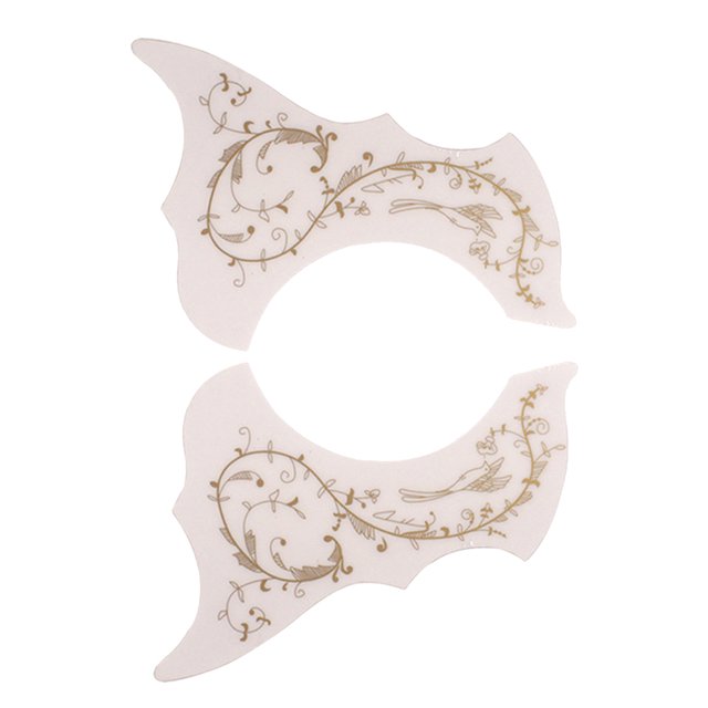 2pcs 40 41in Guitarras Acústicas Pickguard Plate Guitarras Música Blanco Sunnimix Pieza de golpeador de doble mano