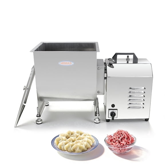 Hakka 22.5L/45lbs Fixed Tank Electric Meat Mixer, 550W Stainless Steel Commercial Meat Mixing Machine