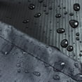 thumbnail image 4 of Shield Gold Wedge Accent 2-Layer Polyester Outdoor Table Cover - 16/22x31.5x24.5" Charcoal Grey, 4 of 6