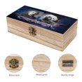 thumbnail image 3 of Einstein Caja Organizadora de Madera Rústica - Caja Decorativa Multifuncional para Escritorio, Hogar, Oficina, Joyas y Manualidades, 3 of 6