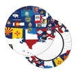 thumbnail image 2 of Balery The Map Of United States Fundas de asiento para taburete de bar redondo de tela de terciopelo ajustables que protegen de arañazos y manchas para sillas de 14 a 17 pulgadas.-12 inch, 2 of 7