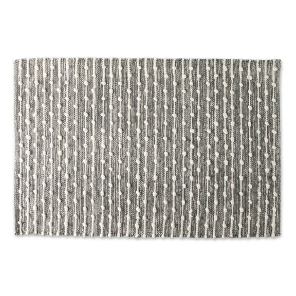 Mineral Gray Recycled Cotton Loop Rug