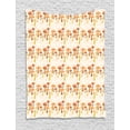 thumbnail image 1 of Mushroom Tapestry, Striped or Dotted Organic Vegetation, Wall Hanging for Bedroom Living Room Dorm Decor, 40W X 60L Inches, Pale Peach Umber Orange, by Ambesonne, 1 of 2