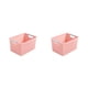 thumbnail image 1 of Caja de plástico apilable Advancent Organizador de almacenamiento duradero rosa METRO 2Conjunto, 1 of 6