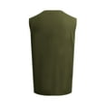 thumbnail image 3 of Bcfgryg New Solid Color Mens Loose Vest V Neck Mens Vest Simple Casual Style Lightweight Men's Vest, 3 of 5