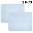 thumbnail image 1 of 2 Pcs Large Silicone Trivet Mat For Hot Dishes/heat Resistant Pot Holder, Non Slip Thick Flexible Hot Pads For Kitchen Table, 1 of 4