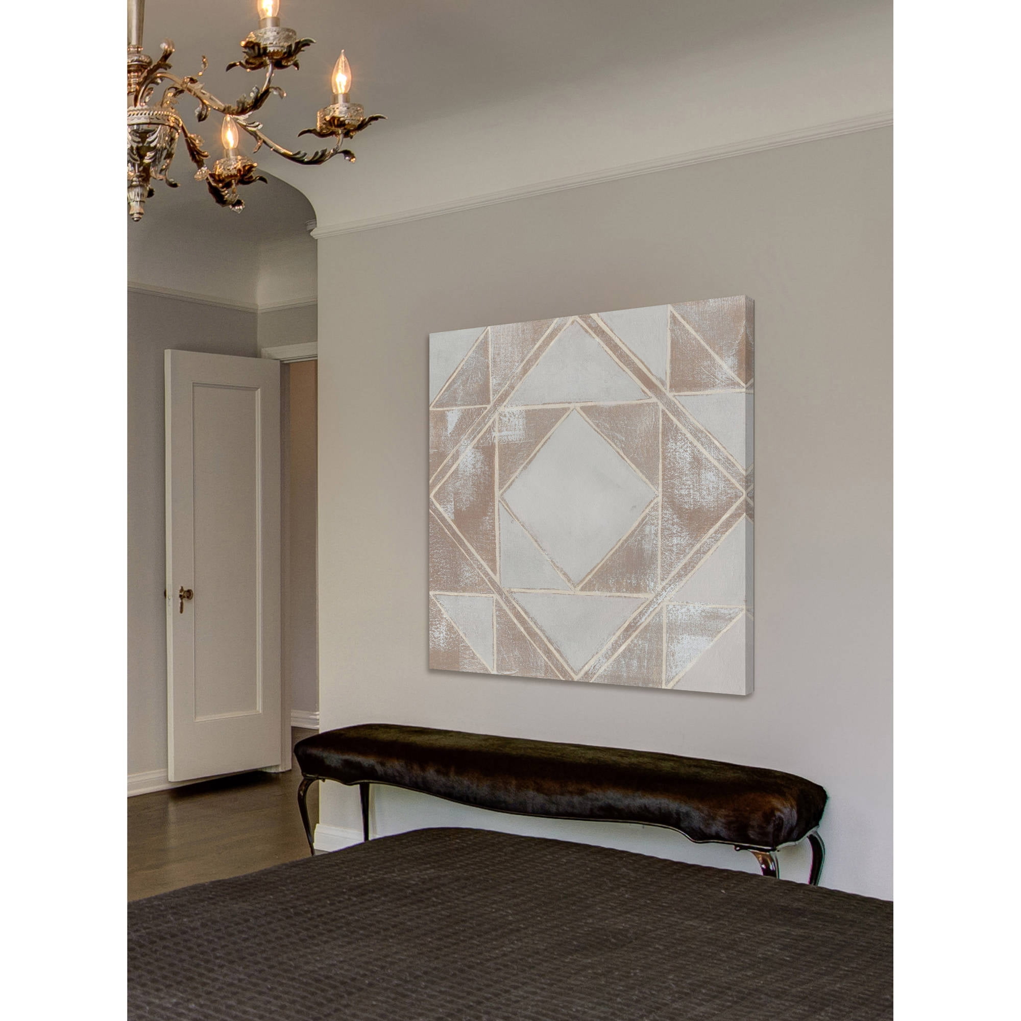 Marmont Hill Geometric Veil II Print on Wrapped Canvas