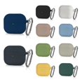 thumbnail image 2 of Litchi Texture Case Earphone Charging Box Dustproof Cover with Anti-loss Hook for Apple AirPods 3, 2 of 2