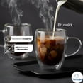 thumbnail image 4 of Brusela Juego 4 Tazas de Cristal de Doble Pared Chefmaker, 4 of 8