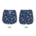 thumbnail image 4 of Disketp Dinosaurs Adventure Print Women's Shorts Workout Shorts for Athletic Gym Running Shorts with Phone Pockets X-Large, 4 of 8