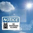 thumbnail image 6 of (2 Pack) No Backpacks Allowed Sign, 6 of 7