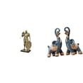 thumbnail image 1 of Figura Nórdica De Resina De Un Caballero Y Un Elefante, Escultura De Arte Abstracto, Adorno Para Escritorio, Armario, Mesa De Oficina, Centro De Mesa, Entrada, Decoración Moderna Para El, 1 of 8