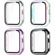 thumbnail image 1 of Compatible con Apple Watch Case de 42 mm, protector de pantalla templado de alta sensibilidad HD para iWatch Case de 42 mm Series 3/2/1 para mujeres y hombres, paquete de 4, negro/lavanda/, 1 of 5