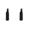 thumbnail image 4 of Inteprter Funda para botella de agua Escuela Camoing Fitness Entrenamiento Deportes Té Visón Vaso de vidrio Funda térmica con asa de Negro 2piezas, 4 of 6