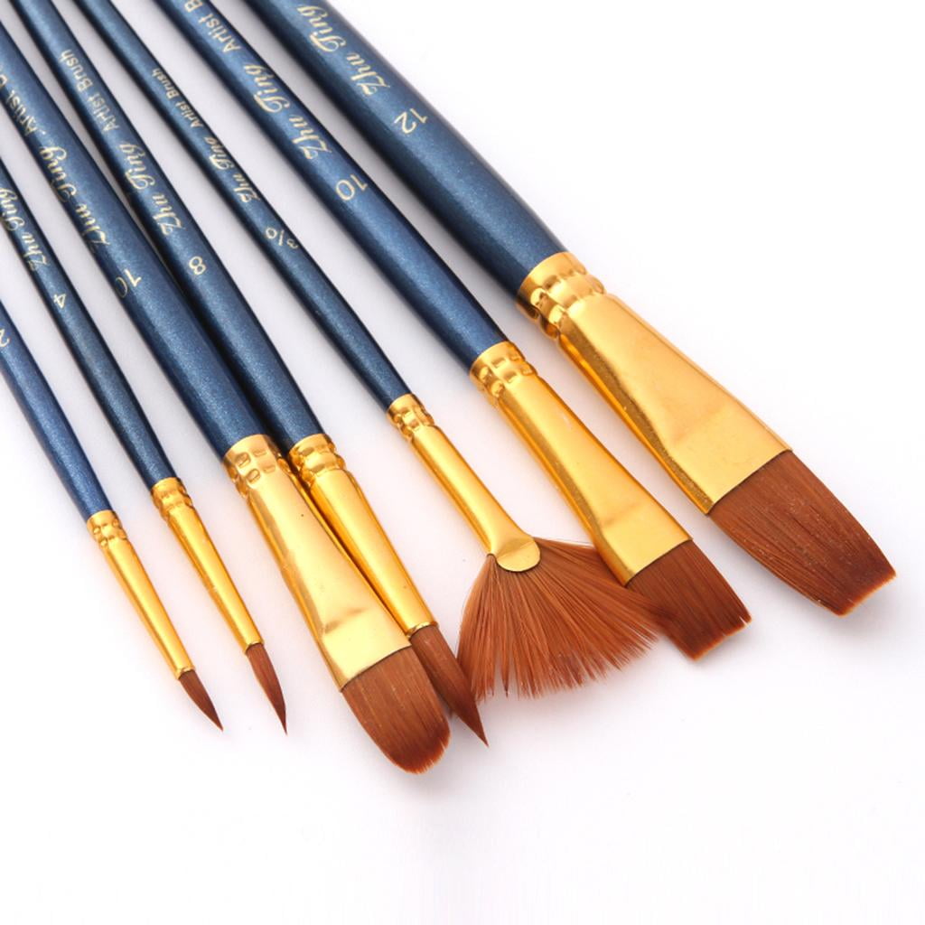 Milageto 5 Colors Non-toxic Face&Body Paint Painting Brushes for Fancy Party Make Up