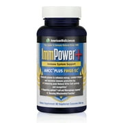 ImmPower+, AHCC Plus FWGE-SC, 550 mg 60 Veg Capsules, by American BioSciences
