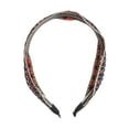 thumbnail image 3 of Unique Bargains 1 Pc Headband Embroidery Geometric Hair Accessories for Women Red, 3 of 5