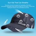 thumbnail image 4 of Forzero Baseball Cap Men Women Summer Thin Mesh Portable Quick Dry Breathable Sun Hat Golf Tennis Running Hiking Camping Fishing Sailboat Beach Sportswear, 4 of 6
