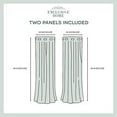 thumbnail image 4 of Exclusive Home Curtains Gates Sateen Room Darkening Blackout Thermal Grommet Top Curtain Panel Pair, 52x84, Black Pearl, 4 of 8