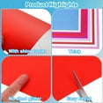thumbnail image 3 of Uxcell Papier Cartonné Pailleté, Papier Scintillant 250 G/m2 Lot de 10 Format A4 Rouge, 3 of 6