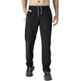thumbnail image 1 of Men's Track Pants Quick Dry Lightweight Athletic Hiking Running Outdoor Sports Sweatpants Zipper Pockets, 1 of 7