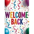 thumbnail image 4 of Welcome Back Banner for Office School Decorations with Balloons Colorful Pencils Party Supplies and Festive Backdrop for Event Celebration Classroom Decor, 4 of 4