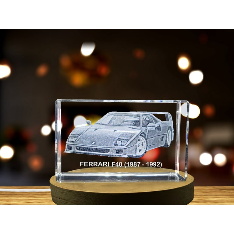 The Legend Unleashed: Ferrari F40 (1987–1992) - 3D Engraved