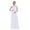 White, variant on Women's Floral Lace Appliques Chiffon Wedding Bridesmaid Long Dress Prom Evening Gowns