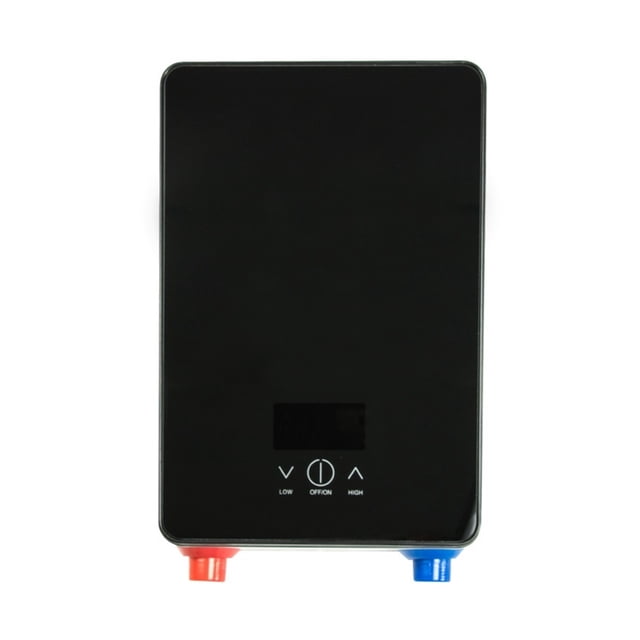 Chauffe-eau Instantané Sans Réservoir 6500w Thermostat Chauffe-Eau à Induction Chauffant Électrique à Commande Tactile Intelligente Douche Automatique, Conception de Protection de Sécurité