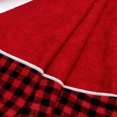 thumbnail image 3 of Falda de árbol de Navidad Vestido de árbol de Navidad a cuadros negro y rojo (48") brillar  Electrónica, 3 of 5