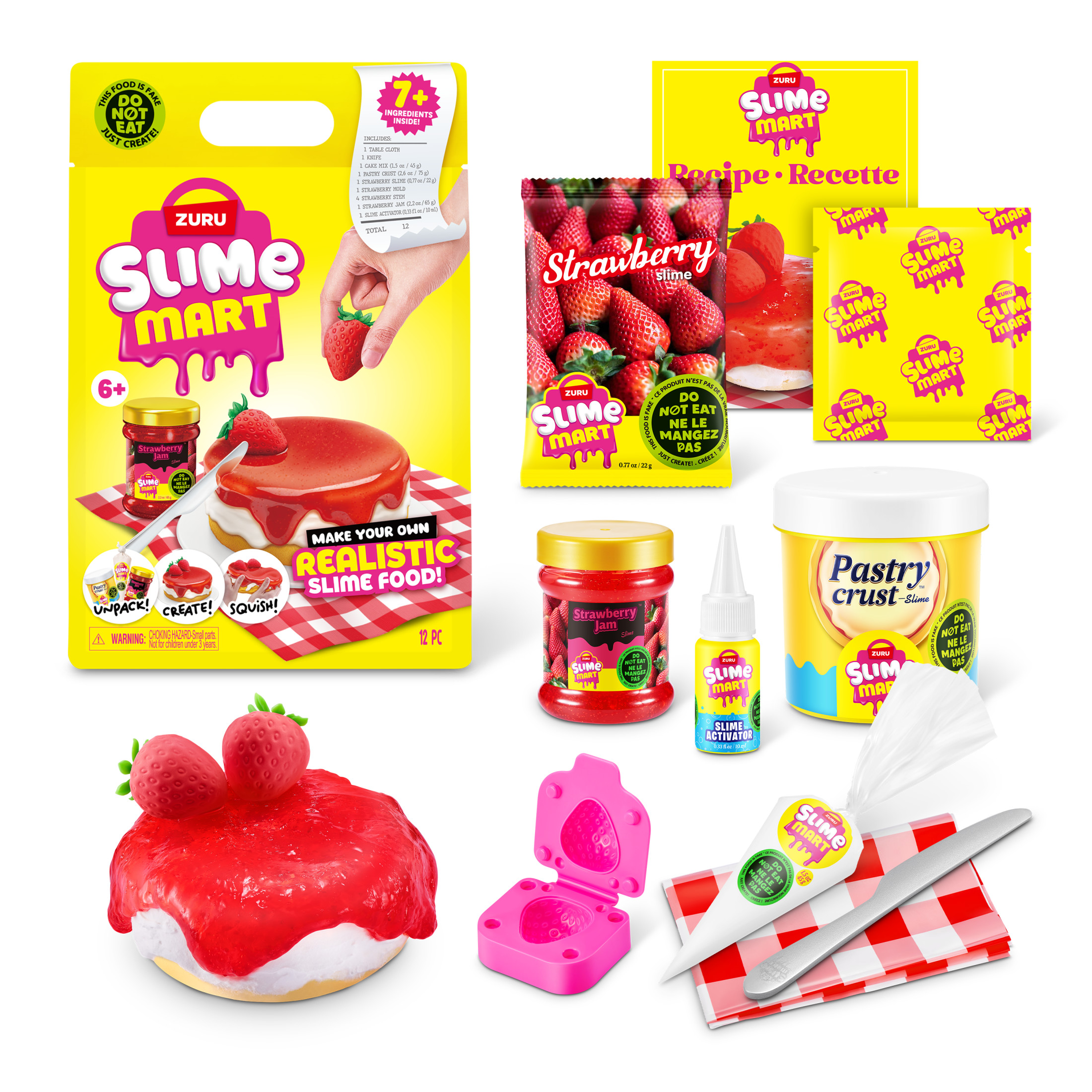 Slime Mart Strawberry Cheesecake DIY Slime Kit photo 1