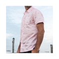 thumbnail image 4 of Mens Performance Short Sleeve Button Up Quick Dry Shirt 50+ UPF Fishing Shirt, Soft Pink, Size: M, Momentum Comfort Gear, 4 of 4
