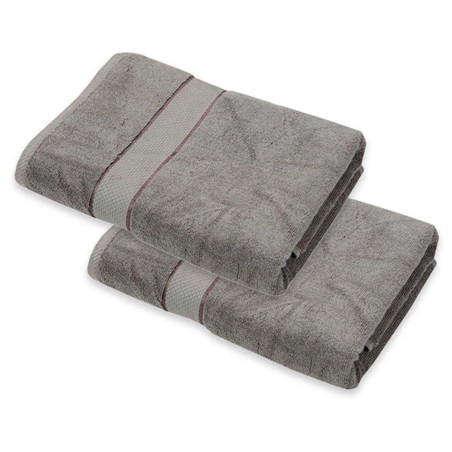 Grey Towel Set of 2 (100% Cotton, 27' x 56', GSM 620)