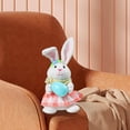 thumbnail image 2 of Cute Rabbit Figurine Decorative Ornament Art for Anniversary Office Statue Sculpture Table Centerpiece Decor Female, 2 of 9