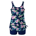 thumbnail image 4 of Levmjia Women's Swimsuit Two Piece Tankini Set Printed High Waisted Tummy Control Quick Dry Conservative Beach Vacation Pool Swimming, 4 of 5