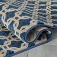 thumbnail image 5 of Well Woven Lev Blue & Ivory Links Geometric Area Rug 6'7" x 9'3", 5 of 7