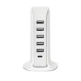 thumbnail image 2 of 6 Port USB Desktop Fast USB Charger High Speed 40W Multi Port USB Charger PD 20W USB C Charger Mobile Phone Charging Station ,Multi-Port, 2 of 4