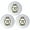 White, variant on Warrior Lacrosse 3pk PlaySafe Balls - White - Rubber Recreational and Training Balls in Mesh Bag