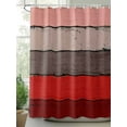 thumbnail image 2 of Farmhouse Rustic Wood Texture Shower Curtain, Red Brown Bathroom Decor Curtains Set with Hooks, Waterproof Fabric Home Accessories， 72 X 84 Inch Extra Long, 2 of 6