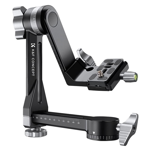 Cabezal de trípode Gimbal K&F Concept, aleación de aluminio totalmente CNC mejorada