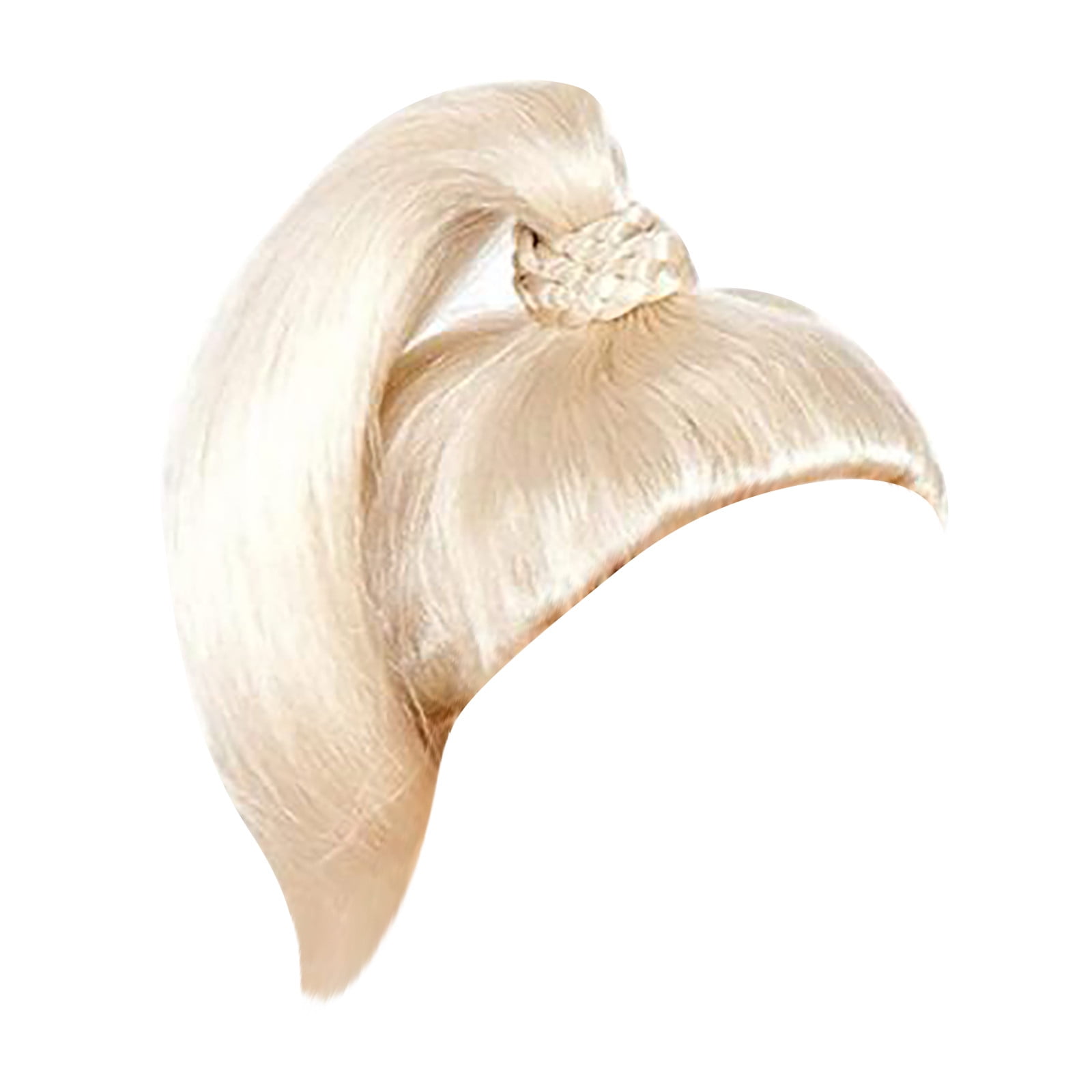 blonde pony tail wig