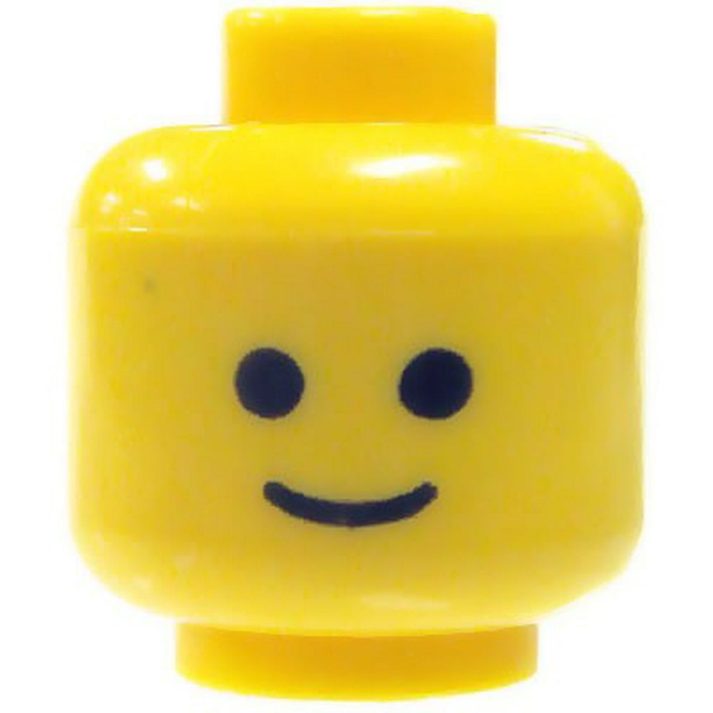 LEGO Basic Smile Minifigure Head [Yellow] [No Packaging] - Walmart.com