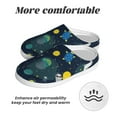 thumbnail image 6 of Kdxio Space and Animals Women's Men's Slippers Plush Slip-On House Slipper for Winter Indoor Soft Cushion Non-slip Fluffy Slides Slippers-37/38, 6 of 7